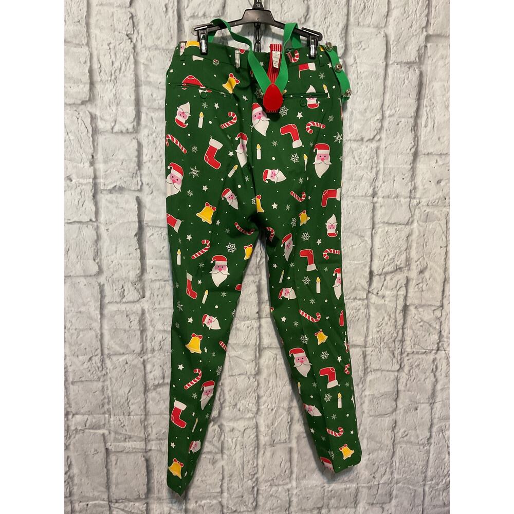 OppoSuits Green Holiday Patterned Suit - image 7